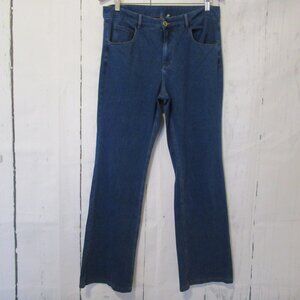 Halara Flex Jeans L Large Stretch High Rise Boot Cut Dark Wash